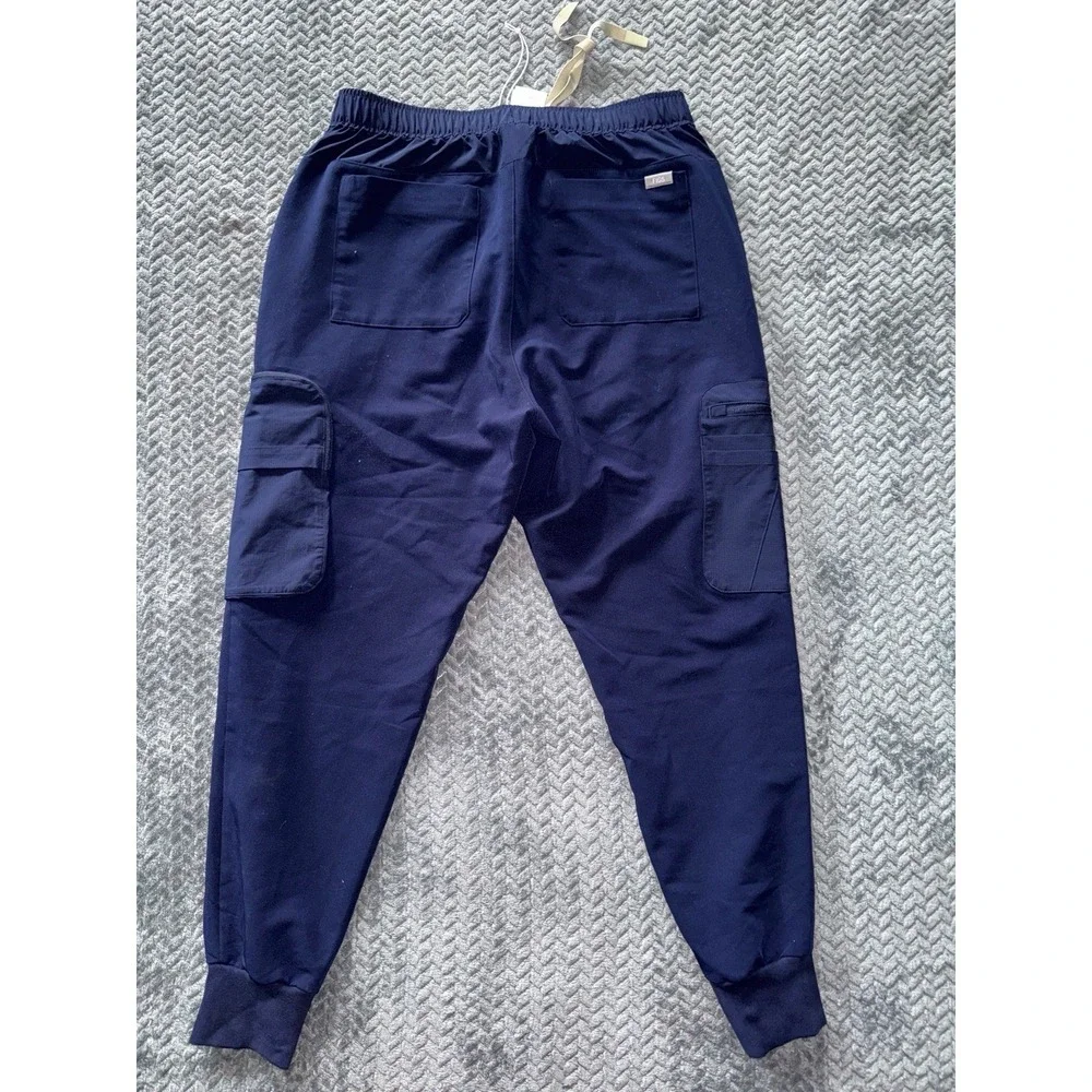 FIGS Men's Scrub Navy Blue Set Tansen Joggers Pants And Top Size Medium
